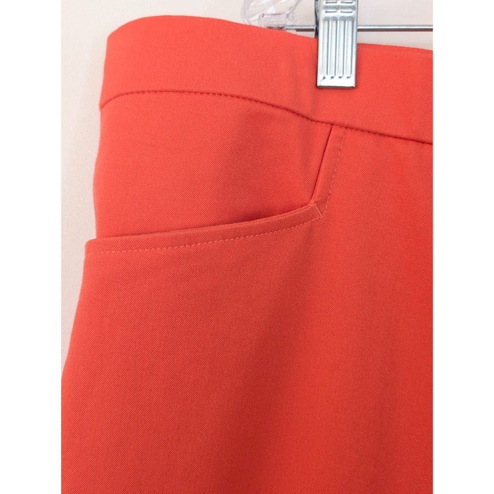 Isaac Mizrahi Live Plus 24W Stretch Ankle Cargo Pants Orange Pull On - Picture 3 of 7